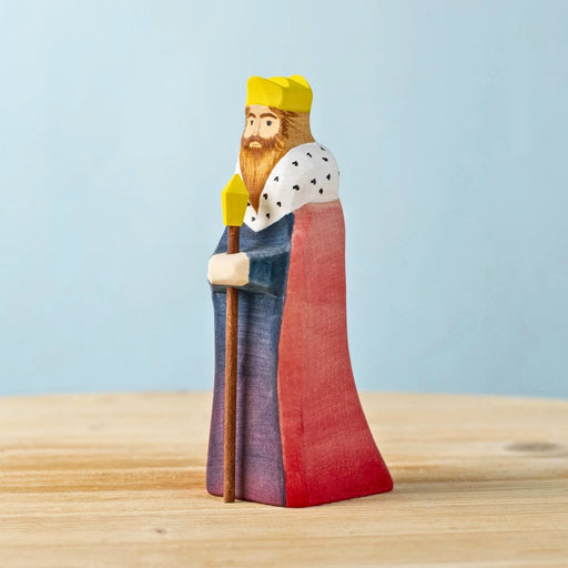 BumbuToys Wooden Medieval Figure - King for Small World Play from Australia
