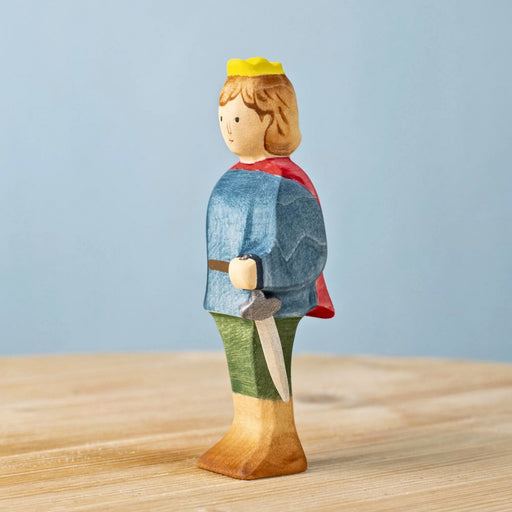 BumbuToys Wooden Medieval Figure - Prince for Small World Play from Australia