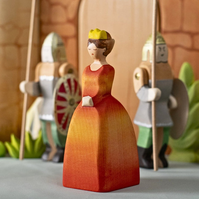 BumbuToys Wooden Medieval Figure - Princess for Small World Play from Australia