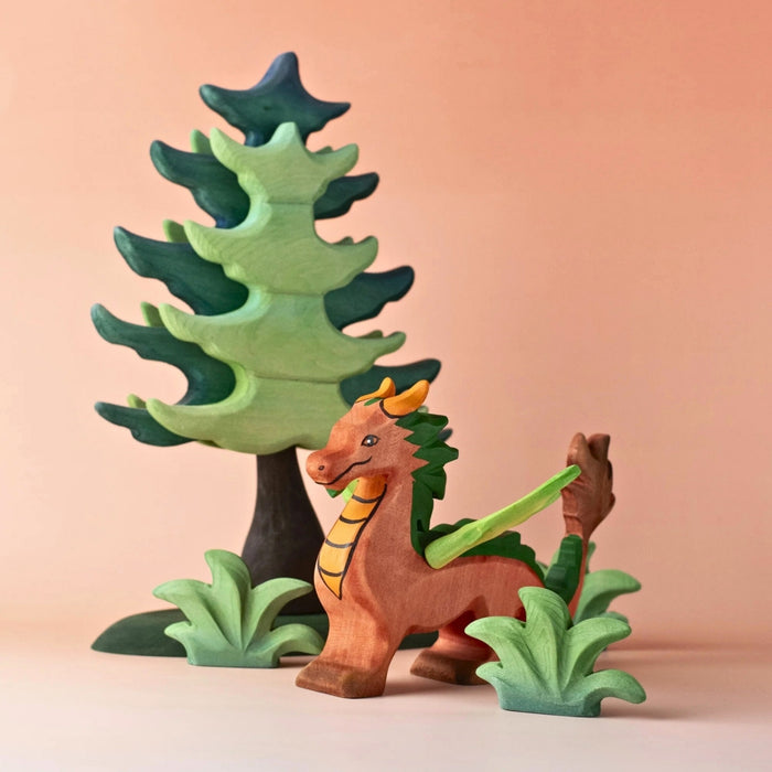 BumbuToys Wooden Mythical Creature - Dragon for Small World Play from Australia
