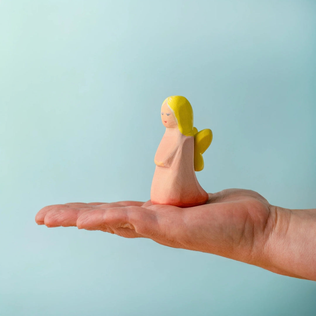 BumbuToys Wooden Mythical Creature - Fairy - Coral for Small World Play - Online, Australia