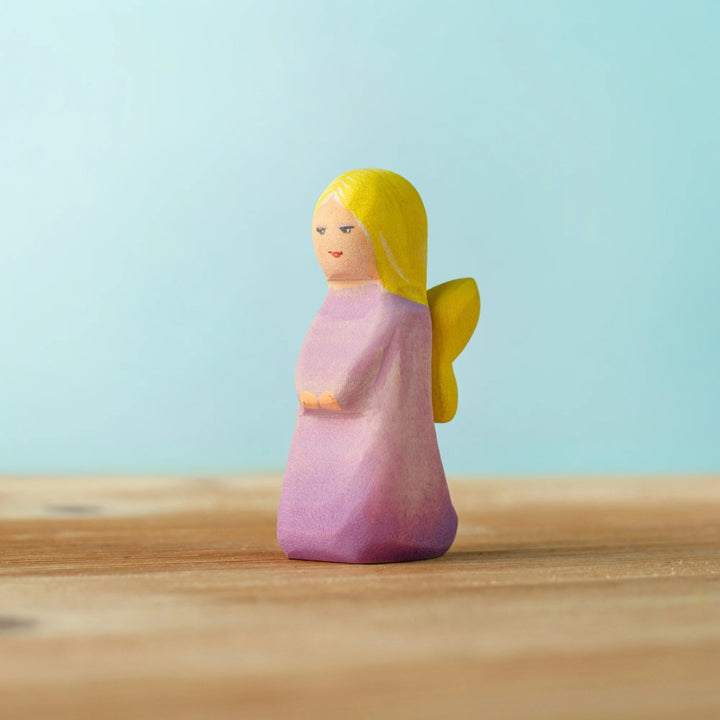 BumbuToys Wooden Mythical Creature - Fairy - Lavender for Small World Play - Online, Australia