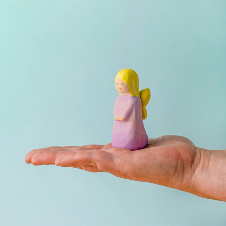 BumbuToys Wooden Mythical Creature - Fairy - Lavender for Small World Play - Online, Australia