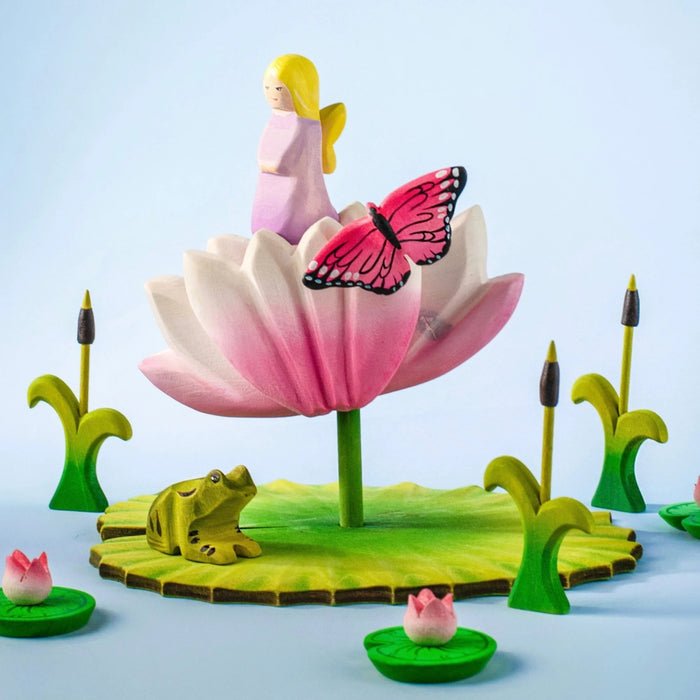 BumbuToys Wooden Mythical Creature - Fairy - Lavender for Small World Play - Online, Australia