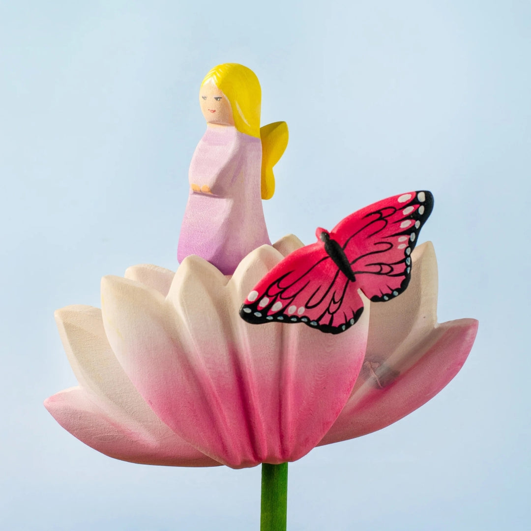 BumbuToys Wooden Mythical Creature - Fairy - Lavender for Small World Play - Online, Australia