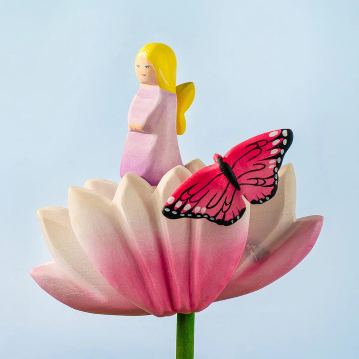 BumbuToys Wooden Mythical Creature - Fairy - Lavender for Small World Play - Online, Australia