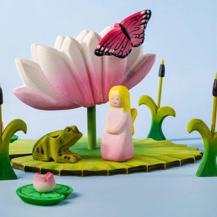 BumbuToys Wooden Mythical Creature - Fairy - Pink for Small World Play - Online, Australia