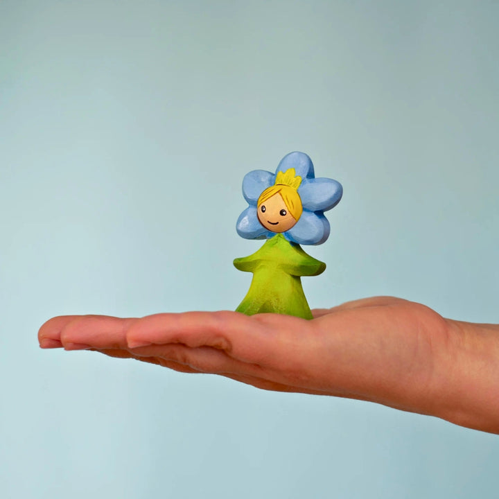 BumbuToys Wooden Mythical Creature - Flower Child - Forget-Me-Not for Small World Play - Online, Australia