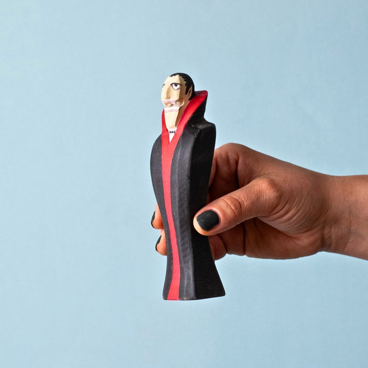 BumbuToys Wooden Mythical Creature - Vampire & Coffin - Set of 2 for Small World Play from Australia