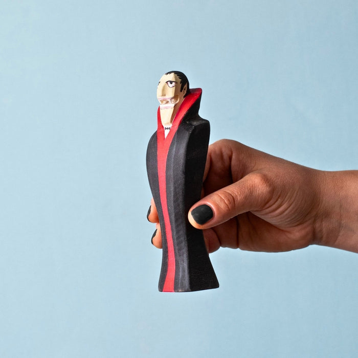 BumbuToys Wooden Mythical Creature - Vampire & Coffin - Set of 2 for Small World Play from Australia