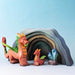 BumbuToys Wooden Mythical Creatures - Dragons, Cave & Crystal - Set of 4 for Small World Play from Australia