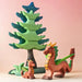 BumbuToys Wooden Mythical Creatures - Dragons, Cave & Crystal - Set of 4 for Small World Play from Australia