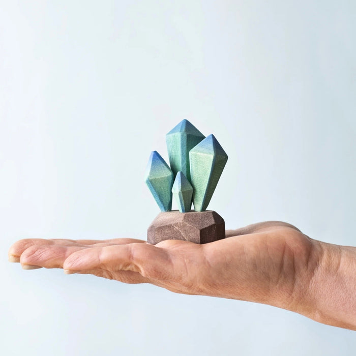 BumbuToys Wooden Figure - Crystals for Small World Play from Australia