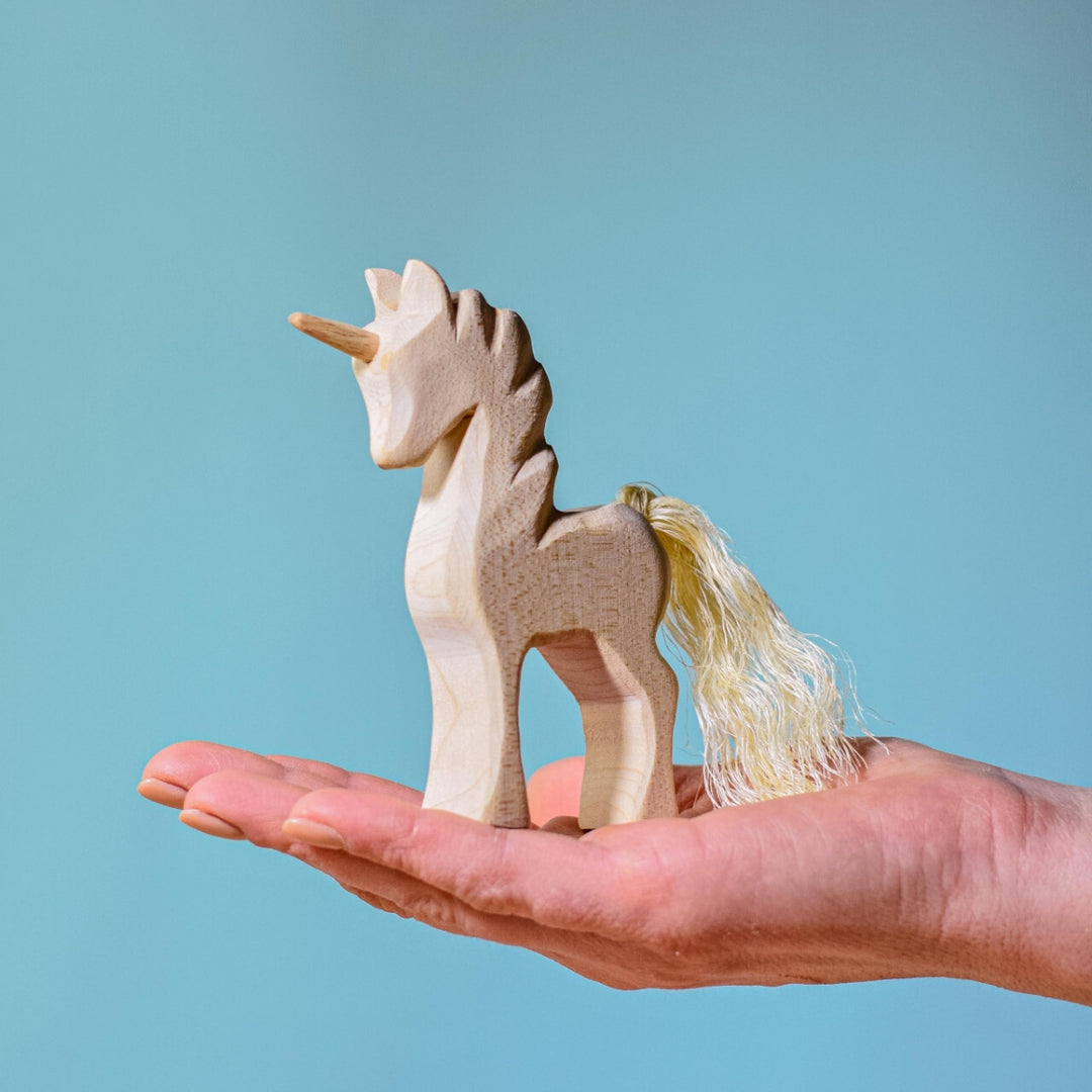 BumbuToys Natural Handcrafted Wooden Unicorn from Australia