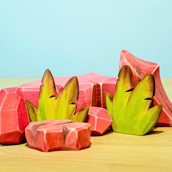 BumbuToys Handcrafted Wooden Plant Figure Banana Bush from Australia