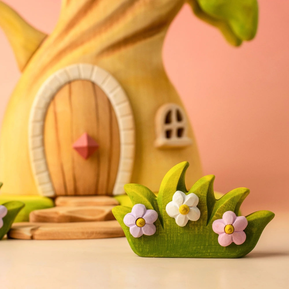 BumbuToys Wooden Plant Figure - Blossom Bush for Small World Play - Online, Australia