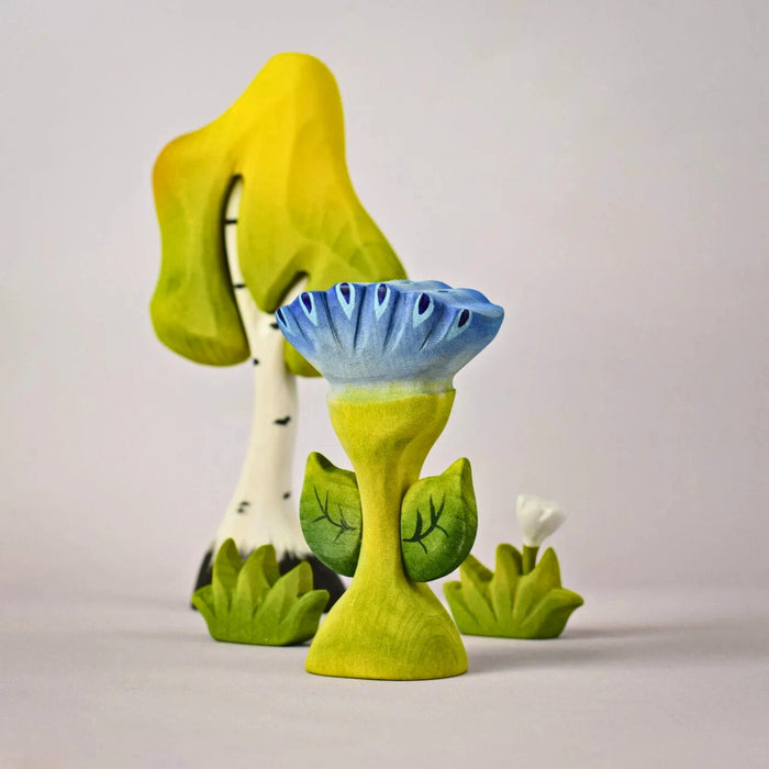 BumbuToys Wooden Flower Spring, Flama for Small World Play from Australia