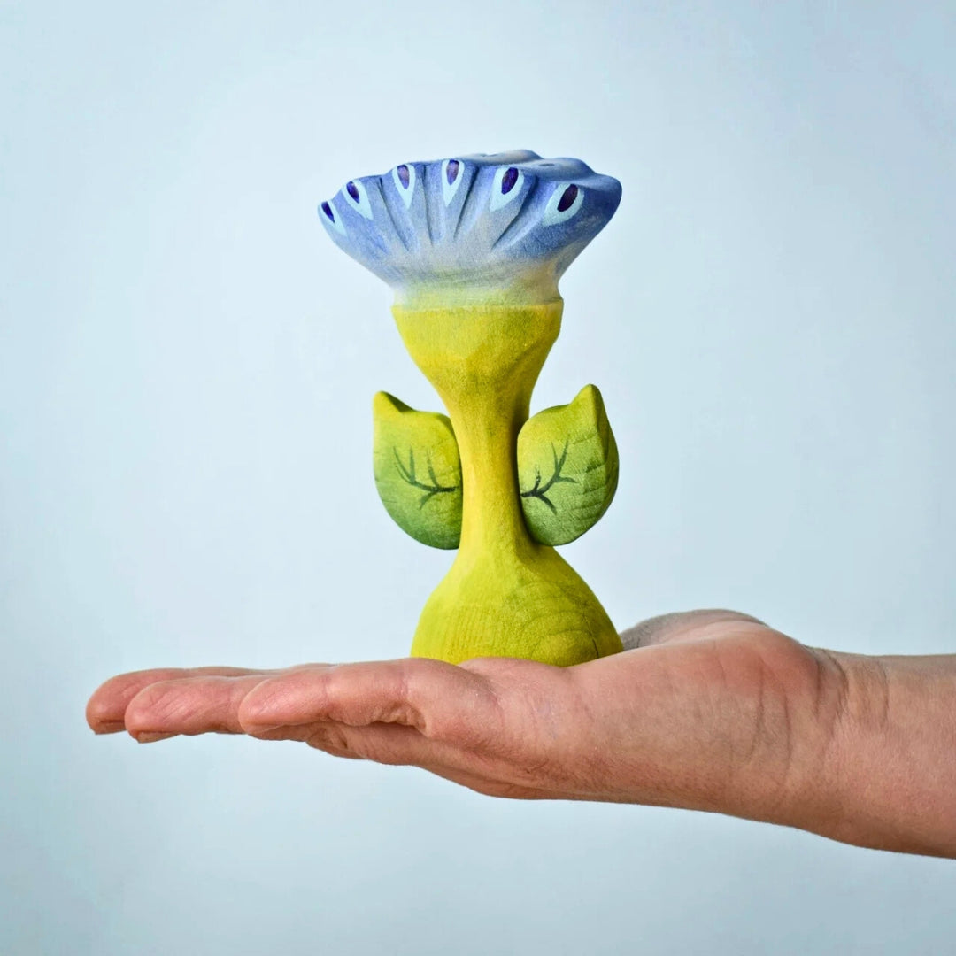 BumbuToys Wooden Flower Spring, Flama for Small World Play from Australia