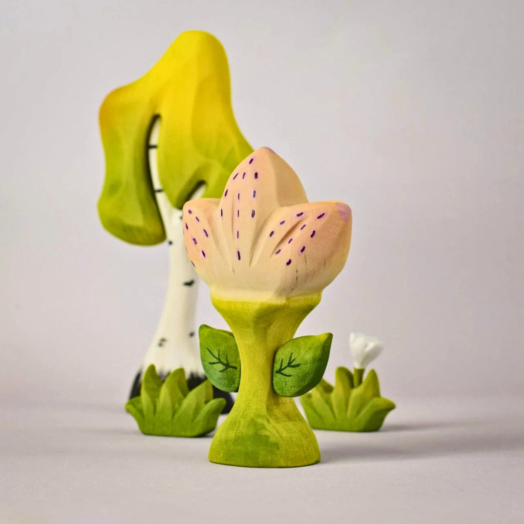 BumbuToys Wooden Flower Zia for Small World Play from Australia