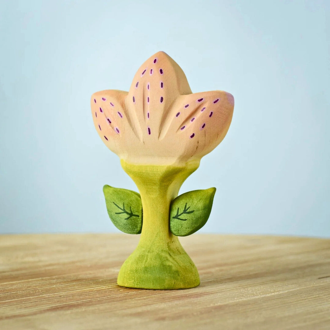 BumbuToys Wooden Flower Zia for Small World Play from Australia