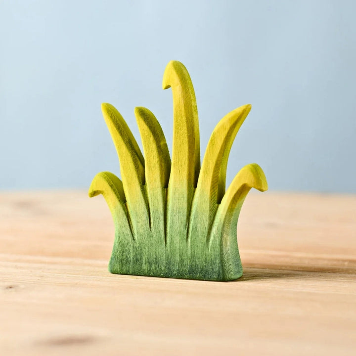 BumbuToys Wooden Plant Figure - Reed - Large for Small World Play from Australia