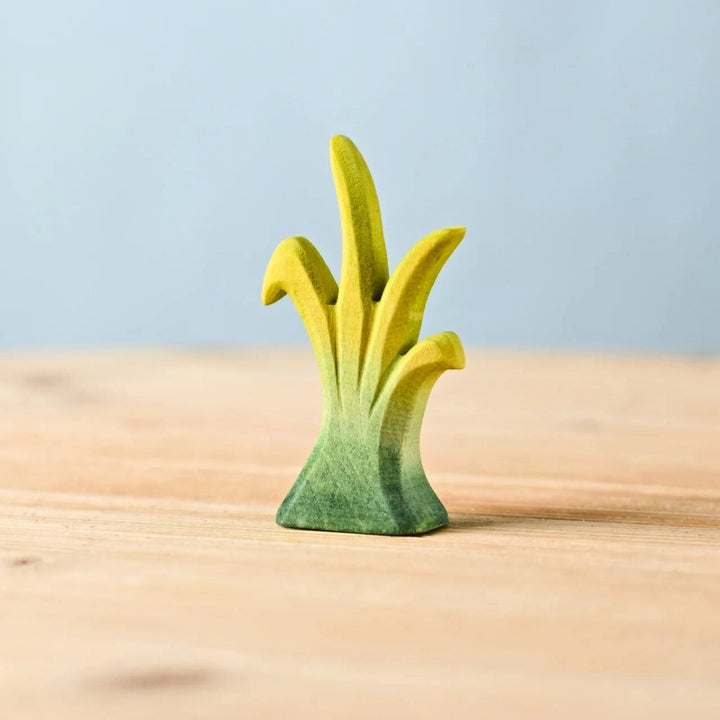 BumbuToys Wooden Plant Figure - Reed - Small for Small World Play from Australia