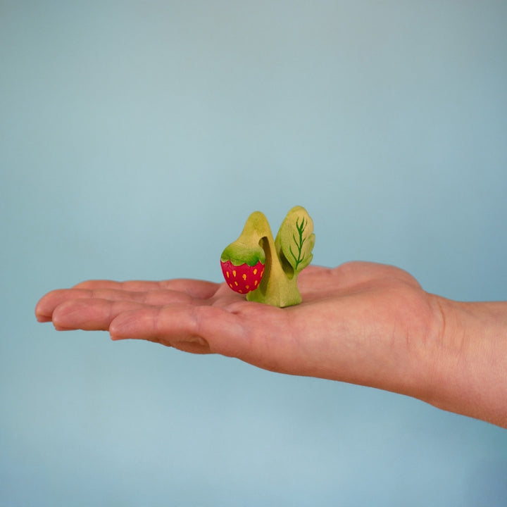 BumbuToys Wooden Plant Figure - Strawberry for Small World Play - Online, Australia