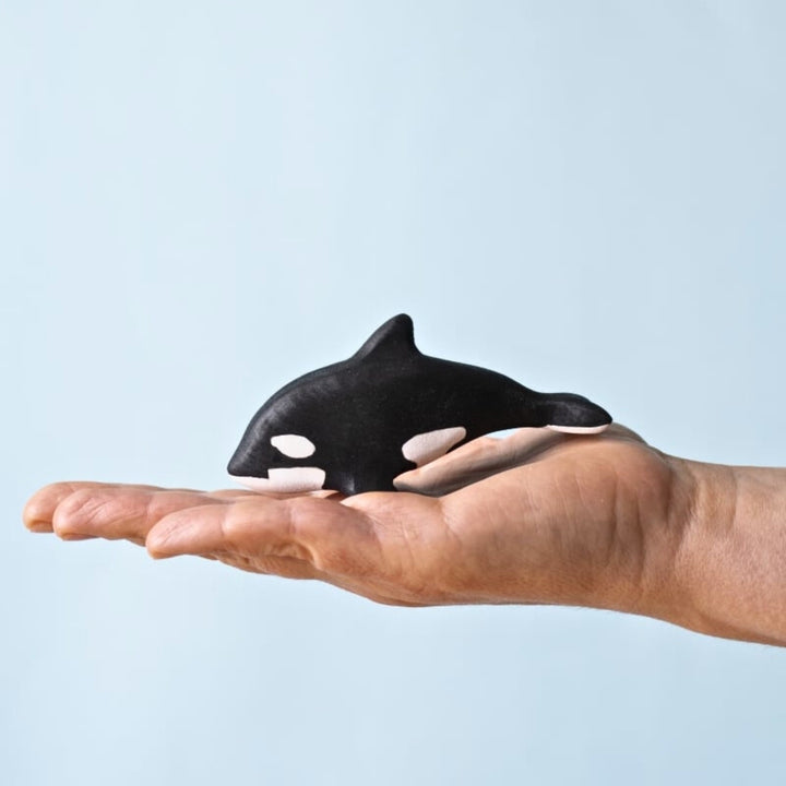 BumbuToys Wooden Sea Animal - Orca Baby for Small World Play from Australia