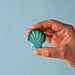 BumbuToys Wooden Sea Animal - Seashell - Green for Small World Play from Australia