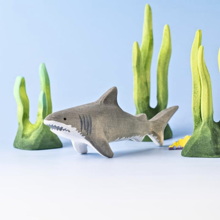 BumbuToys Wooden Sea Animal - Shark for Small World Play from Australia