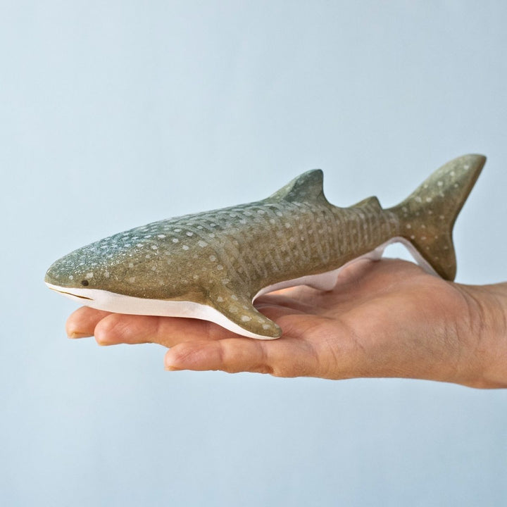 BumbuToys Wooden Sea Animal - Whale Shark for Small World Play from Australia