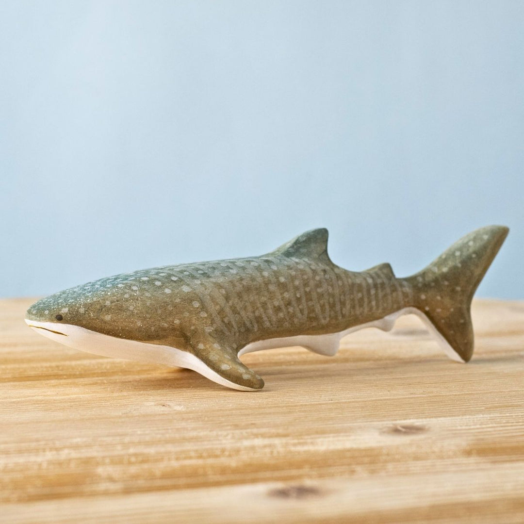 BumbuToys Wooden Sea Animal - Whale Shark for Small World Play from Australia