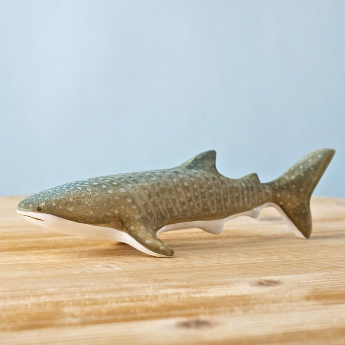 BumbuToys Wooden Sea Animal - Whale Shark for Small World Play from Australia