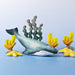 BumbuToys Wooden Sea Animals - Blue Whale for Small World Play from Australia