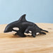 BumbuToys Wooden Sea Animals - Orca - Set of 2 for Small World Play from Australia