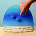 BumbuToys Handcrafted Wooden Small World Play Scape Ocean Water, Seabed and Shells Set from Australia