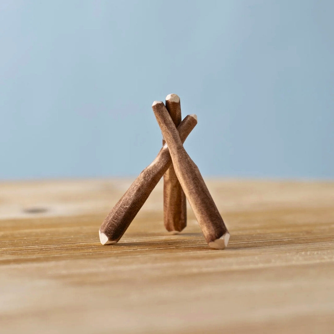 BumbuToys Wooden Tree Black Poplar Twigs for Small World Play from Australia