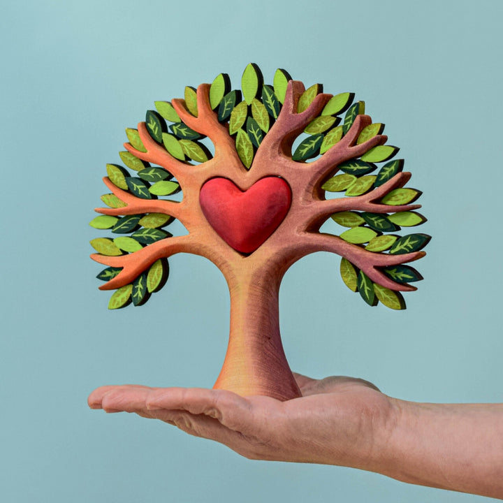 BumbuToys Handcrafted Wooden Heart Tree from Australia 