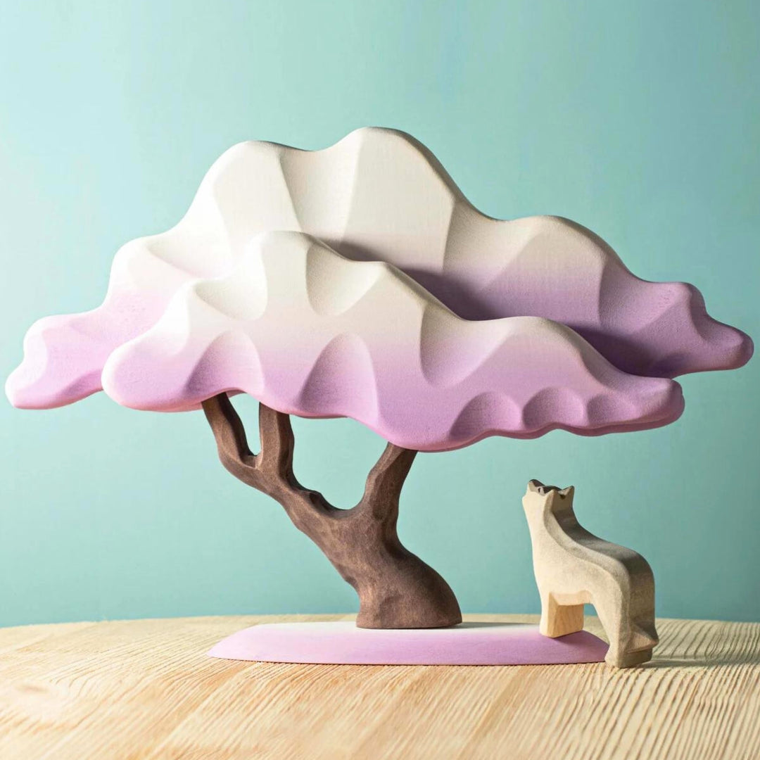 BumbuToys Handcrafted Wooden Tree Winter Lilac Japanese Maple from Australia