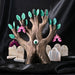 BumbuToys Wooden Tree - The Watching Oak - Green for Small World Play from Australia