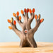 BumbuToys Wooden Tree - The Watching Oak - Orange for Small World Play from Australia