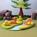 BumbuToys Handcrafted Wooden Waterscape River Plate from Australia