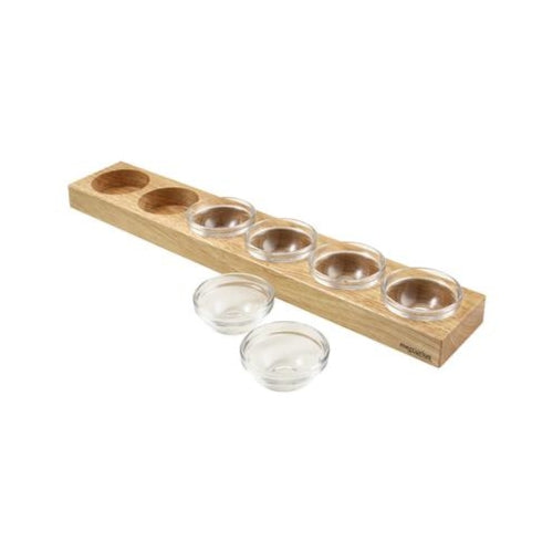 25910006 Wooden Holder for 6pcs of 35ml Paint Dishes