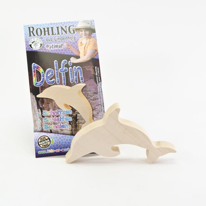 A600705 Kids at Work Wood Figure Dolphin