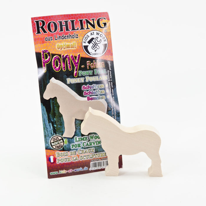 A600712 Kids at Work Wood Figure Foal