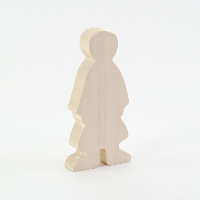 A600714 Kids at Work Wood Figure Girl