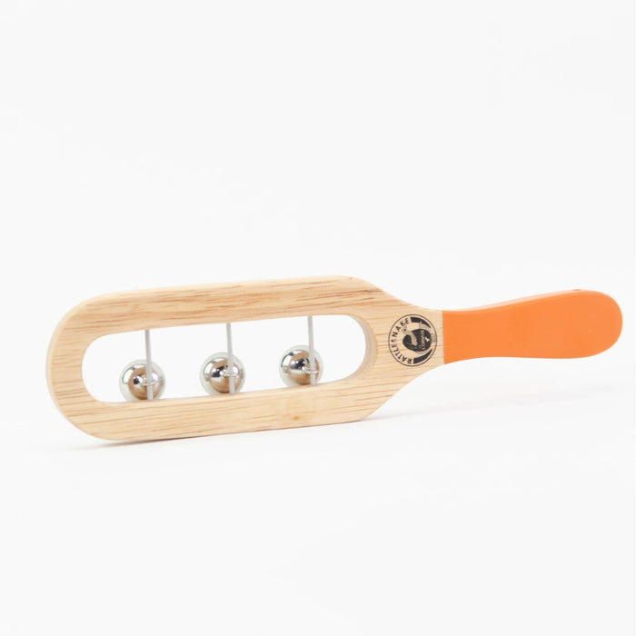 Rattlesnake Percussion Instruments for Children - Bell Shaker Orange