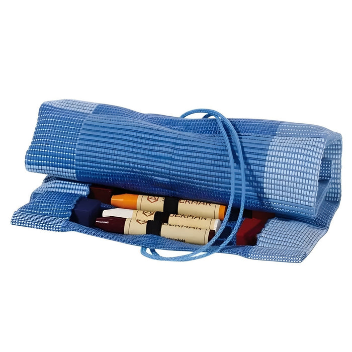 Crayon Cotton Roll-up 12 for Sticks & 12 Blocks - Blue - Mercurius Australia, Available Online