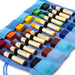 Crayon Cotton Roll-up 12 for Sticks & 12 Blocks - Blue - Mercurius Australia, Available Online