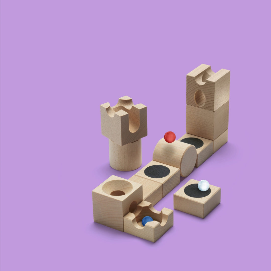 CUBORO JUMP - Extra Set of 12 - Wooden Marble Run - Online, Australia